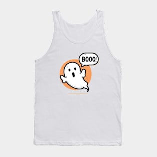 Spooky Ghost Boo Halloween Tank Top